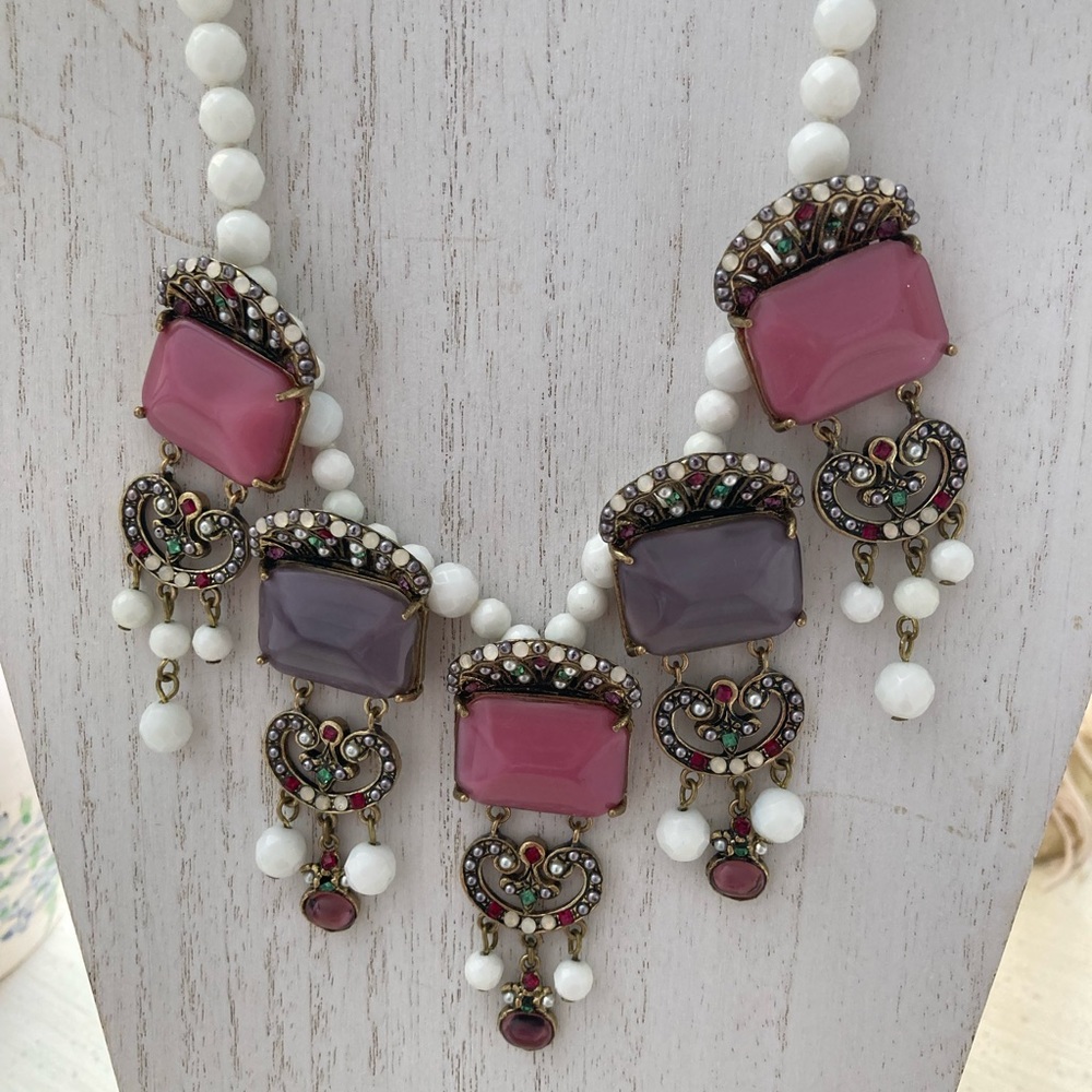 Handmade Multicolor Glass Necklace.
